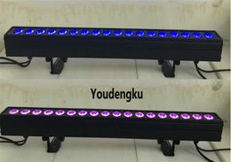 6 stks 100 cm LED Pixel Control RGBWA UV 6IN1 LED Muurwasmachine 18 * 18W Indoor LED Wall Washer Lights