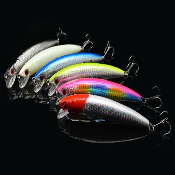 6 pièces 12 cm 16g plongée profonde méné dur leurre bait250E