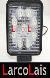 6 stks 4quot inch 27 W 12 V 24 V Witte LED Fog Werk Werklamp Offroad Spot Flood Auto High Power8075687