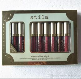 Juego de brillo de labios, sombra de ojos líquida, brillo de labios, 6 uds., 8 Uds., Set7833973