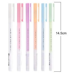 6pcs Adhesive Glue stylo Rapid durcissement coquille en plastique Élèves Dispensing stylo portable de colle liquide à sec rapide pour l'école