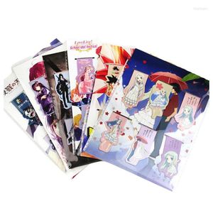 6pcs Anime magnetische bladwijzer Magnet Kind Student Kawaii Gift Bookmarks Office Stationery