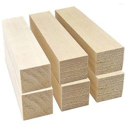 6-delige lindehoutsnijblokken voor houtbeginnershobbykit DIY