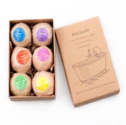 6pcs Bath Bombs Gift Set à la main Boule de bombes de bain biologique pétizy