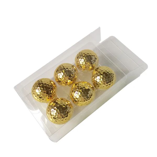 6PCS / Box Golf Sports Equipment 42.67 mm Balles de golf Jouet de formation cérébrale pour enfants