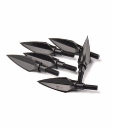 6 stks Broadhead Pijlpunt Tip Punt 125 Grain Staal voor DIY Pijl en Boog Boogschieten Jacht Shooting2041528