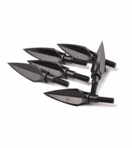 6 stks Broadhead Pijlpunt Tip Punt 125 Grain Staal voor DIY Pijl en Boog Boogschieten Jacht Shooting1587245