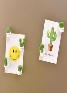 6 stuks Cactus Koelkastmagneet Koelkast Sticker Succulent Magnetische Set Leuke Hars Plant Ornament Home Keuken Decoratie6684718