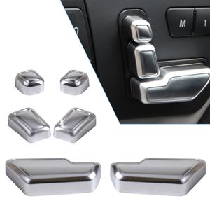 Couvercle de commutateur de bouton de réglage de siège de porte de voiture, garniture chromée pour Benz EW212 218 CLS GL K GL ML classe GL450 6 pièces