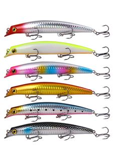 6 pièces appâts de pêche leurres mer Topwater Popper Surface appât dur Wobblers artificiels pour brochet pêche à la traîne carpe matériel de pêche 240314