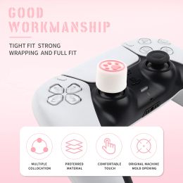 6 stks schattige kat poot niet-slip siliconen analoge joystick thumbstick voor switch pro ps4 xbox one duim stick grip caps accessoires