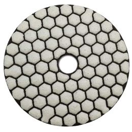 6pcs dia 4inch / 100 mm grain 30 Diamant Dry Polissing Poussions de résine Disque de ponçage sec flexible pour le marbre de granit céramique
