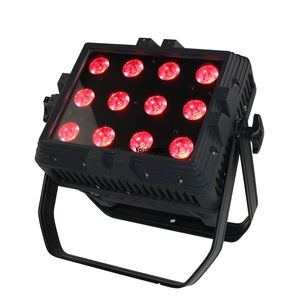 6 pièces DJ show événement lavage étanche mur rondelle led dmx 12x18w rgbwa + uv 6in1 batterie sans fil led ville couleur lumière