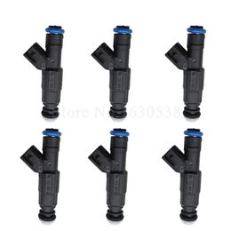 6 stks Fuel Injector 0280155784 2002 Geschikt voor Jeep Wrangler X Sport Utility 2Deurs 4.0L 242CU. In. L6 Gas OHV natuurlijk afgezogen