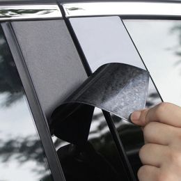 6pcs Glanzende zwarte pilaarpalen raamdeur Trims Sticker Cover Kits Auto Fit Ford Mondeo MK4 2008-2013 MK5/MK V 2014-2022