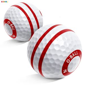 6PCS Golfbal Wit 4m Golf Drielaags Spelbal Hoge Elasticiteit Rubber Sarin Materiaal 80 Hardheid Windtunnelbal 240301