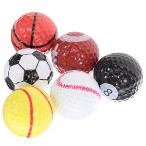6 Stuks Golfballen Training Sport Golfballen Nieuwigheid Grappige Bal Thema Golfballen voor Golfer 231227