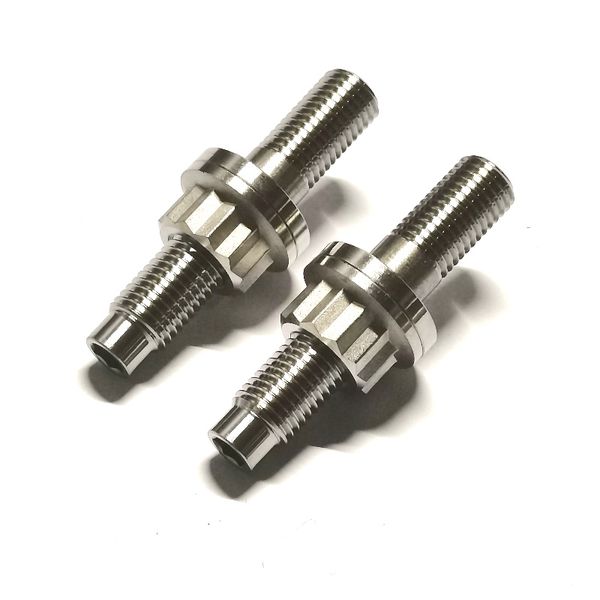 6pcs GR5 TI6Al4VI M8X40X1.25MM M10X1.25 X55MM ALEA DE TITANIO AUTOMOTO MANCHO DE ESCAPO MANCUERDO PERNOS Tuertas Kit Ti6al4V