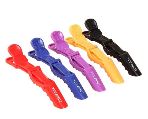 6 pièces pinces à cheveux bouche professionnelle coiffure bec sectionnement Clips Crocodile épingles à cheveux Salon soins des cheveux outils de coiffure 7968710