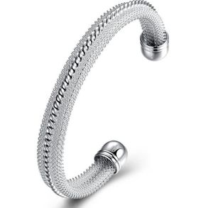 6 stks vakantie armbanden geschenk glanzend speciale pure 925 sterling zilver open verstelbare armband armbanden