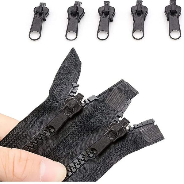 6pcs instantanément zipper universel Instant Fix Zipper Réparation Kit de réparation Remplacement du curseur à fermeture éclair Rescue Rescue Resse