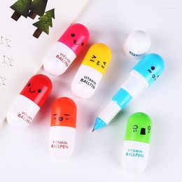 6 stks Kawaii Briefpapier Balpen Intrekbare 0.5mm Blauwe Inkt Leuke Gel Pennen Voor Kinderen Student Schoolbenodigdheden