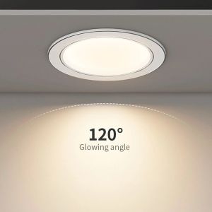 Lámpara de techo empotrada de la luz del LED de 6 piezas 5W 9W 12W 15W Dimmable/blanco frío/blanco cálido 170V/220V Spotlight
