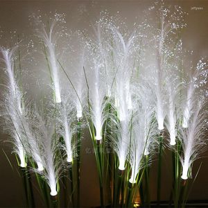 6pcs LED Reed Solar Light Lamp Outdoor Waterdicht Lawn Garden Landschap Verlichting Decoratie voor Pathway Patio Yard