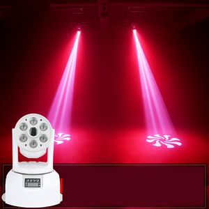 6 uds Led Wash spot cabeza móvil 2in1 luces 60w 4in1 Led gobo MovingHead bar iluminación de escenario de boda