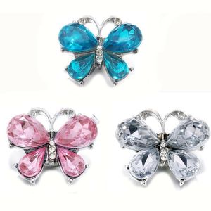 6 pièces/lot 2021 fête des mères cadeau arrivée 20MM métal papillon bouton pression le Bloomer perles Bracelet pour femmes bijoux Bracelet