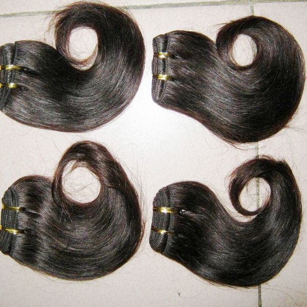 6pcs / lot Extensiones de cabello humano más baratas Paquetes sedosos suaves de textura ondulada brasileña