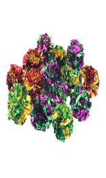 6pcs Lot Diamètre 5cm Mylar Crinkle Ball Cat Toys Interactive Colorful Paper Pet Toy pour chats Kitten1301O7063829