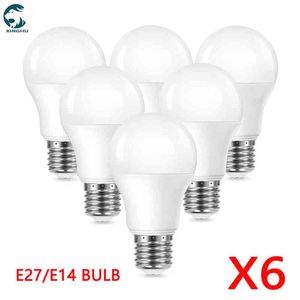 Ampoule LED E27 AC 220V 110V 120V DC 12V 85V SMD2835 3W 6W 9W 12W 15W 18W 20W, lampe à économie d'énergie pour éclairage extérieur H220428 6 pièces/lot