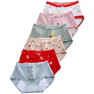 6 pièces/lot dames période menstruelle culotte étanche taille basse femmes slips coton Lingerie femme Menstruation sous-vêtements 220513