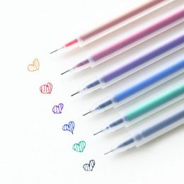 6 pcs/lot PenCreative translucide Gel stylo ensemble papeterie Gell stylos Kawaii fournitures scolaires Lapices 04105