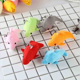 6pcs Mini Plush Dolphin Toys Marine Animal Series Soft Cuddle Small Pendant Activities Valentine Gift voor Ldren 8 cm J220729