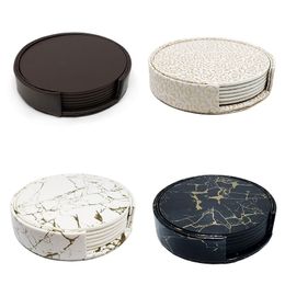 6 pièces ensemble de dessous de verre de table antidérapant tapis en silicone résistant à la chaleur dessous de verre noir accessoires de cuisine tasse à café napperon 220627