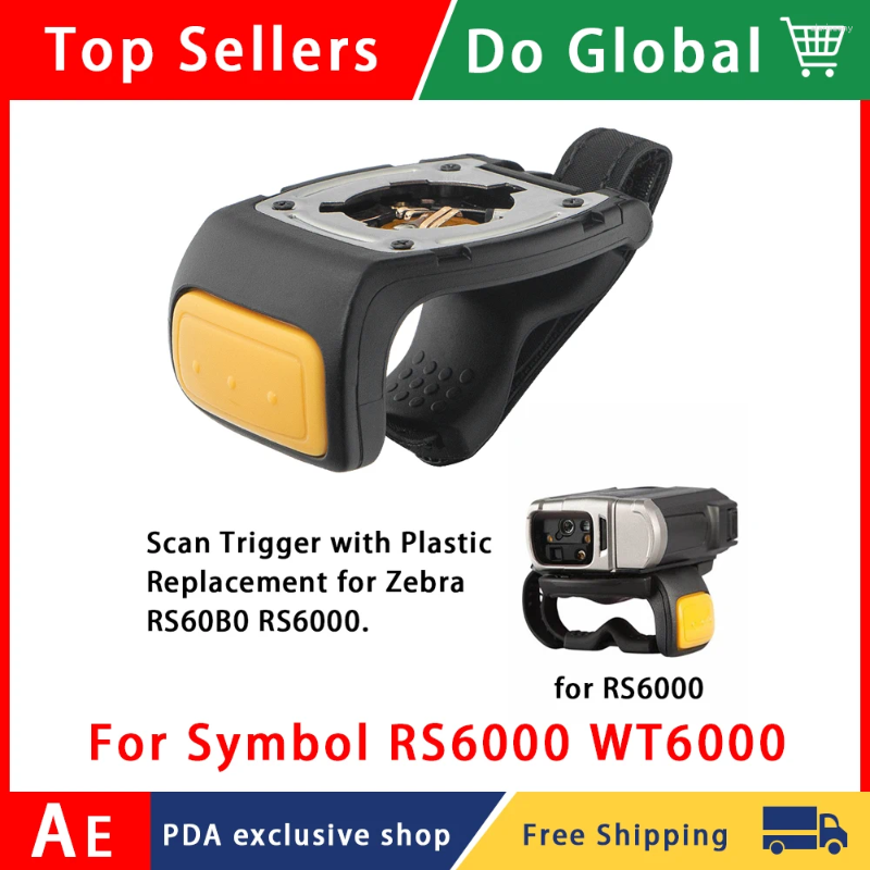 6st Original Scan Trigger med plastbyte för Symbol Rs6000 WT6000 ReparationParts