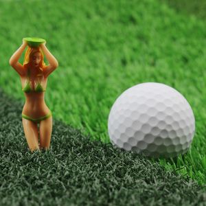 6 stks/pak Nieuwigheid Sexy Bikini Stijl Golf Tees Plastic Golfbal Houder Golf Accessoires