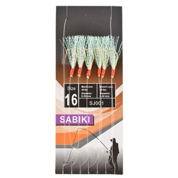 6pcs / pack sabikis pêche à la pêche à souche