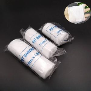 6pcs PBT Bandage élastique trousse de premiers soins Gauze Roll Wound Vêtements médicaux infirmières Bandage des soins d'urgence 4,5 m