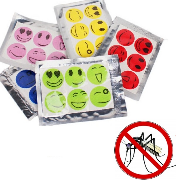 Mosquito Repellent Sticker Safe Mosquito Killer Inget kemiskt material Repellent Myggavvisande Patch Nice för barn och vuxna 6st per set