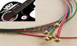 6pcs Rainbow Colorful Color Strings for acoustic guitar ukulele instrument 5729384