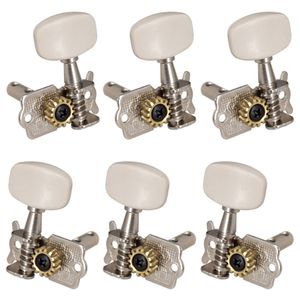 6 pièces/ensemble guitare acoustique accordeur chevilles boutons pièces Tuning chevilles accordeurs guitare acoustique pièces de rechange accessoires