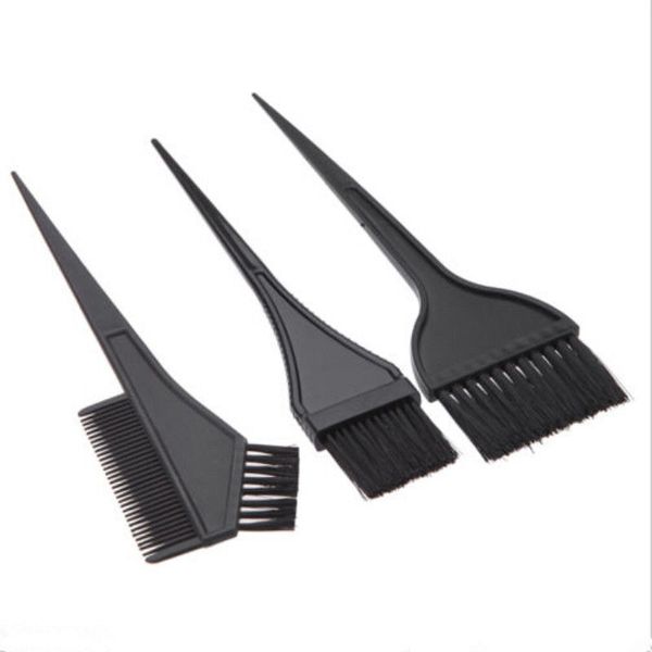 6pcs / ensemble outils de couleur de cheveux noirs