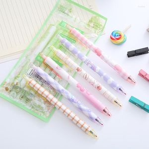 6 pièces/ensemble stylo Gel mignon pour enfants étudiant école fournitures de bureau papeterie Kawaii stylos d'écriture 0.5mm encre noire cadeau d'anniversaire