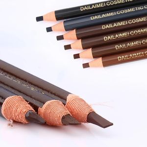 6 pièces/ensemble crayon à sourcils stylo de maquillage étanche débutant maquilleur teinte longue durée pour les sourcils pour les femmes filles coloration 240305
