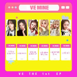 6pcs/set ive album I'm Mine Makestar Lomo Card Eleven Girls Group Yujin Wongyong Liz Rei Leeseo Gaeul Postkaart Fotokaart Kpop