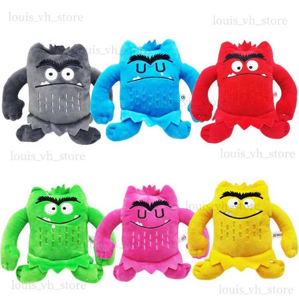 6pcs/set kawaii el color monstruos muñecas ldren monstruo color emoción peluche juguete para niños regalos de cumpleaños t230810