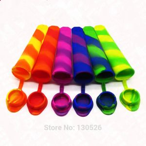 6pcs Silicone Ice Pop Mold Popsicles Mold Ice Cream Makers Push Up Ice Cream Jelly Lolly Pop For Popsicle Cooking Tools T200703